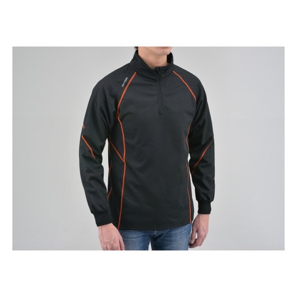 インナーウェア 秋冬 防風 防寒 ハーフジップ DI-001FA オレンジ Sサイズ 31960