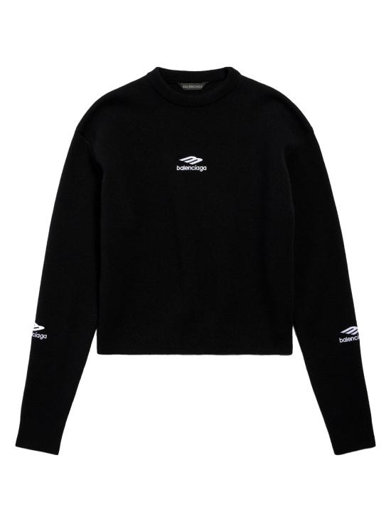 BALENCIAGA Women Sweater 807779 T1701 1000 BLACK