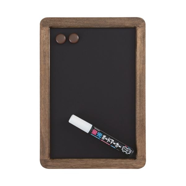 （まとめ）レイメイ藤井 アンティークブラックボード ナチュラル A4 LNB185 1枚 (×3セット)