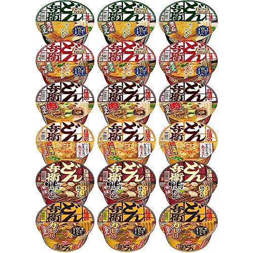 【Amazon.co.jp限定】 日清食品 日清のどん兵衛シリーズ 6種類アソート (レギュラーサイズ 6種/計18個) カップ麺 詰め合わせ 箱買い