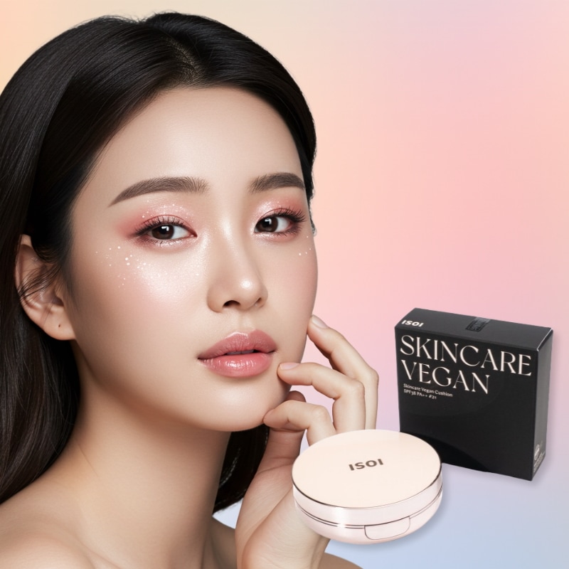 [本品+詰め替え]スキンケア ヴィーガン ゼロクッション 13g [SPF38 PA++] ナチュラルベージュ21号 韓国クッションファン 肌に優しいクッションファンデーション