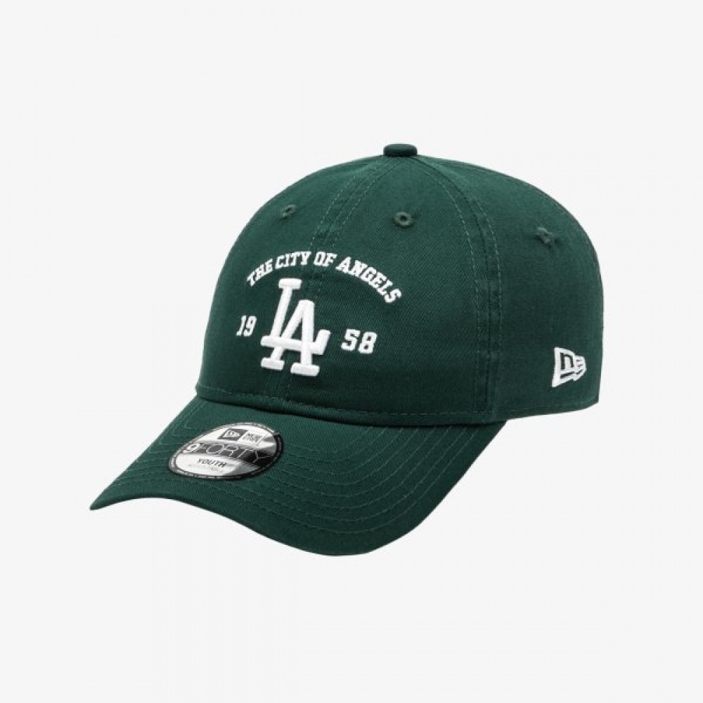 MLB キッズ LA ドジャース シティ スローガン アンストラクチャー ボールキャップ ダークグリーン