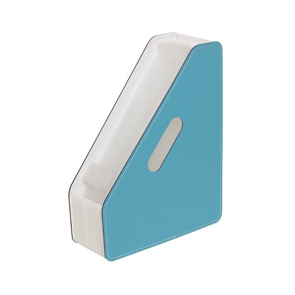 (まとめ) セキセイ ドキュメントスタンド A4タテ 13ポケット FB-2381-10ブルー 1個 (×10セット)