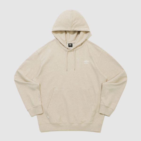 エッセンシャル スモールロゴ フード付きTシャツ ベージュ メランジ UR123CHD19BMG 931319