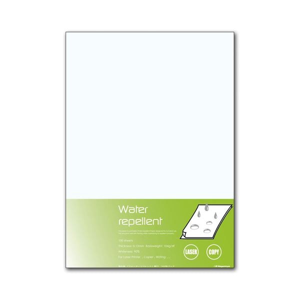 (まとめ) 長門屋商店 撥水紙 ウォーターリペレント A3 厚口 104g ナ-WR202 1冊(100枚) (×5セット) 13,219円
