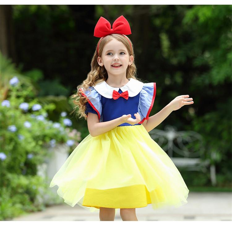 コスプレ キャラクター衣装 プリンセスドレス 白雪姫 スノーホワイト こどもドレス 結婚式 発表会 子供 ドレス ハロウィン コスプレ衣装