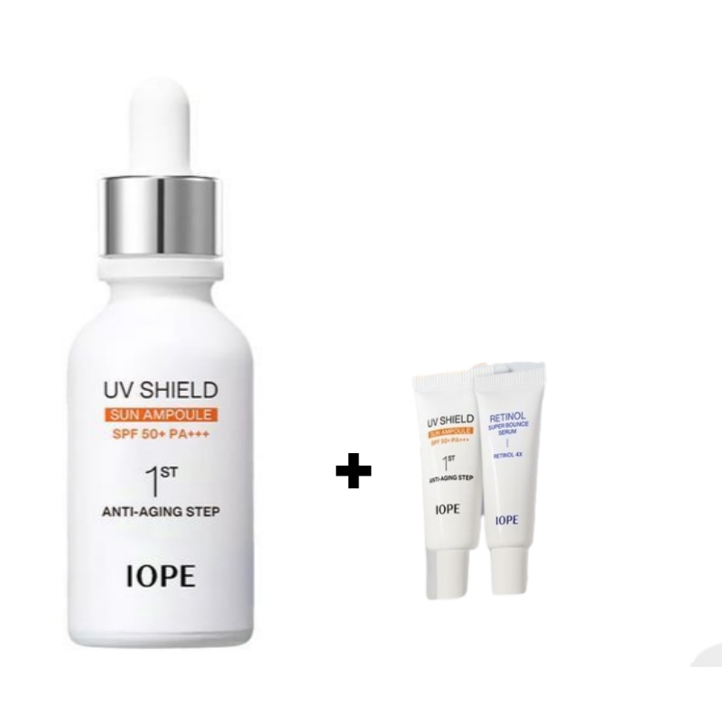 [UVエイジングケア] UVシールド SUNアンプル 40ml 企画(+20ml+レチノールセラム 10ml) 5,250円