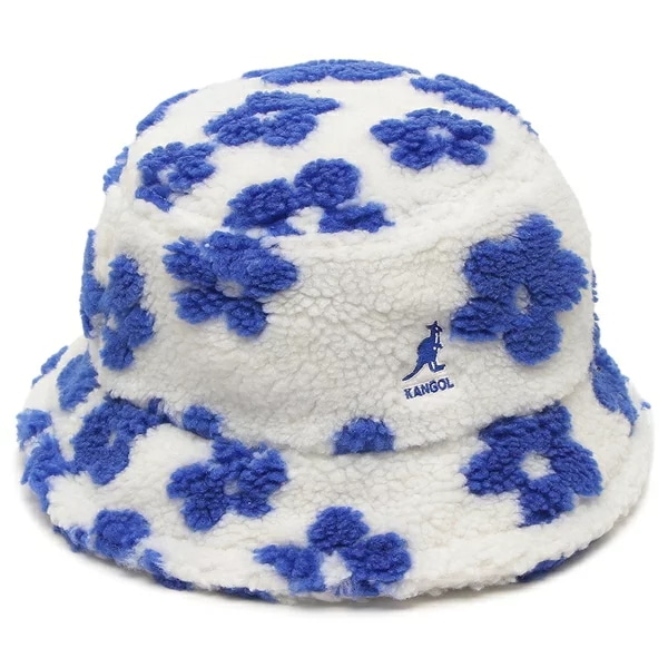 帽子 バケットハット ホワイト メンズ レディース ユニセックス FLORAL FLEECE BUCKET K5422 WHTBL