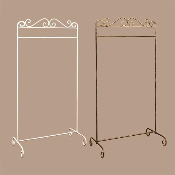 ハンガーラック アンティーク調 レトロ 雰囲気 おしゃれ ヨーロピアン 北欧 ガーリー 姫系 ロマンチック フェミニン かわいい コート スカート ハンガー 置き型