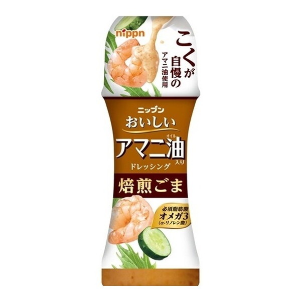 おいしいアマニ油入りドレッシング 焙煎ごま 150ml ×12 メーカー直送