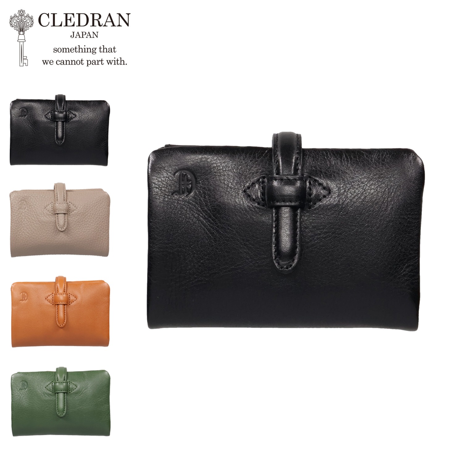 二つ折り財布 レディース 本革 牛革 日本製 ADORE M S6218