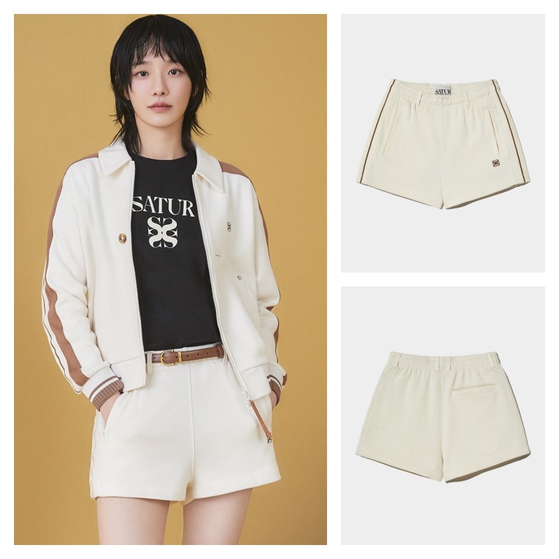 ■SATUR■ W Lawton All Day Track Shorts Resort Cream SA252WT W) Lawton All Day Track Shorts - Resort Cream | ファッション