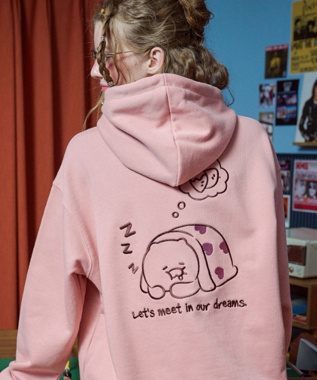[CPGN X カカオフレンズ] ナイス ドリーム フーディー Indi Pink UNISEX