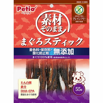 他サイト： ペティオ　素材そのまま まぐろスティック グレインフリー 55gの商品画像