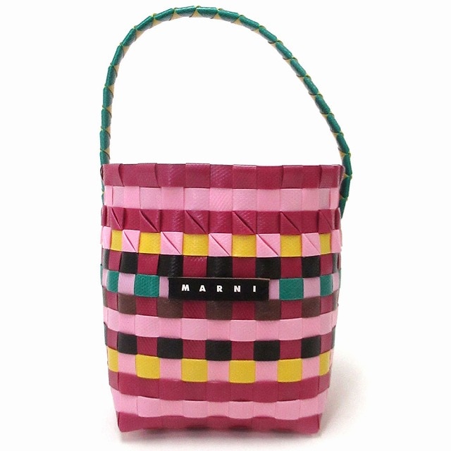 MARNI マルニ バッグ バスケット ポッドキッドバッグ ハンドバッグ ミニバッグ 編み込みバッグ かごバッグ マルチカラー M00332 M00IW 0M400