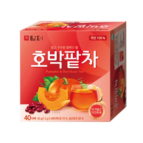 絶妙なデザイン カボチャ小豆茶(1.5gｘ40包入 健康茶 老廃物排出 むくみ解消 ダイエット茶 ティーパック) 韓国茶