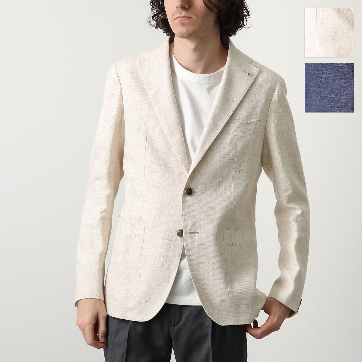 TAGLIATORE タリアトーレ ジャケット MONTECARLO モンテカルロ 1SMC22K 340202 メンズ 長袖 シングル テーラード 2B リネ