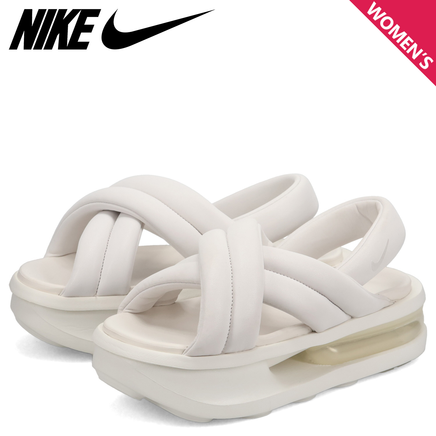 エアスアイラ ストラップサンダル レディース ホワイト 白 FJ5929-100