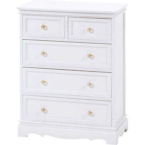 チェスト おしゃれ 4段 ホワイト 白 幅60×奥行33.5×高さ78.5cm
