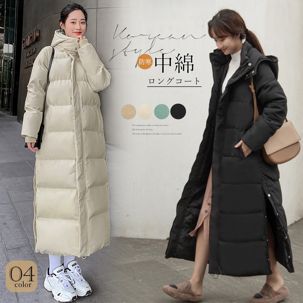 国内即納 フード付きキルティングコート レディース 83YATONG-078 5,332円