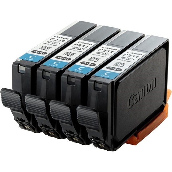 （まとめ買い）純正 インクタンク シアン 4本入 BJI-P211C（4P） [x3]