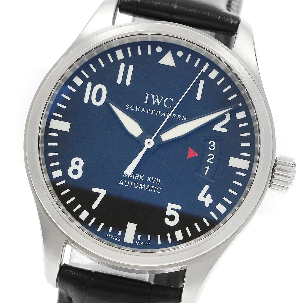 IWC IWC SCHAFFHAUSEN IW326501 パイロットウォッチ マークXVII デイト 自動巻き メンズ 保証書付き_957898【中古】