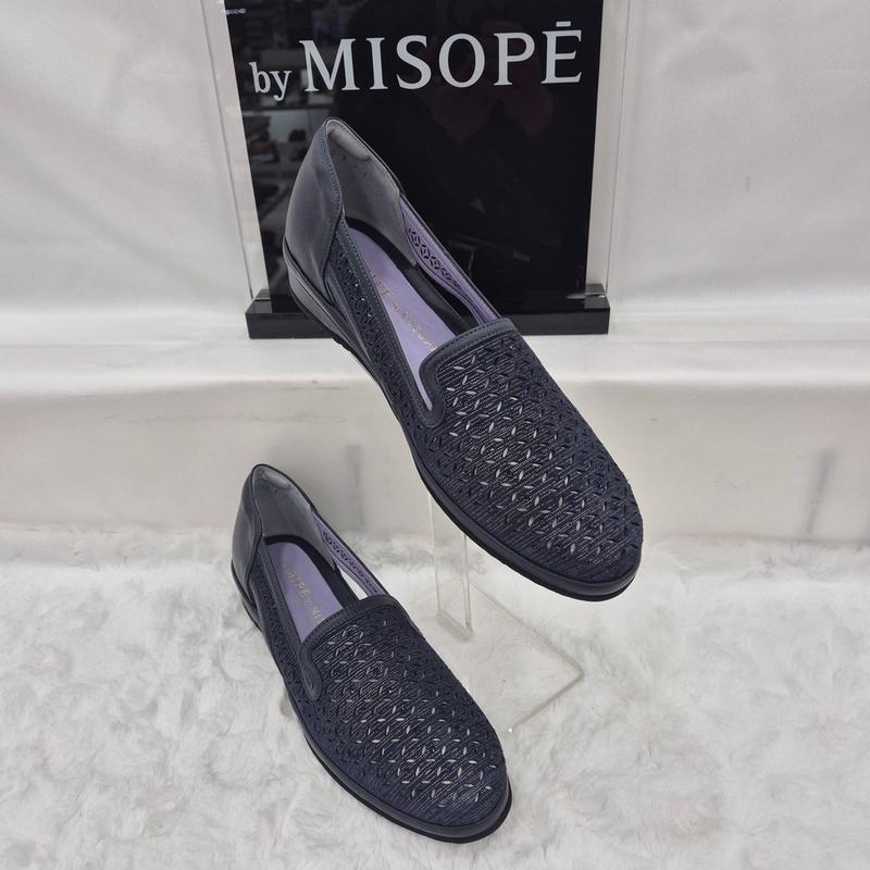 By 女性 超軽量 パンチング 短靴 112HT212SI018 NAVY 2 JJ