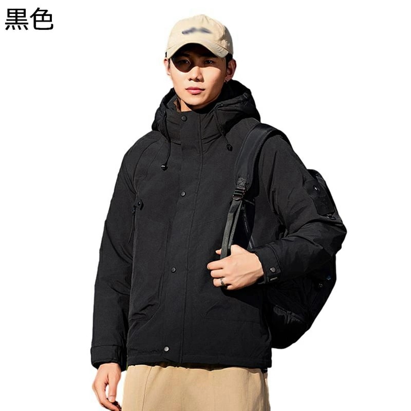 ダウンコート ダウンジャケット マウンテンパーカー メンズ カッコイイ フード付き 厚い 防寒性 い 保温 大きいサイズ カジュアル ベーシック 韓国風 ビジネス スポーツ 普段着 お出掛け アウトド