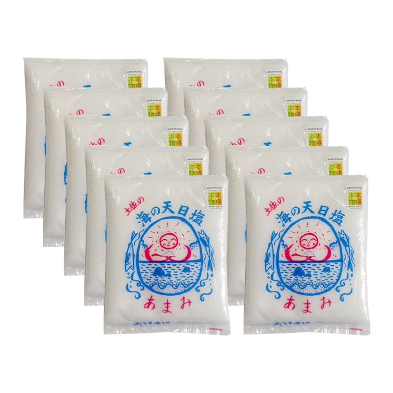 土佐の海の天日塩 あまみ 400g 10袋セット 天日干し 天然海塩 天日塩 国産 塩 天然 高知県産 調味料 土佐のあまみ屋