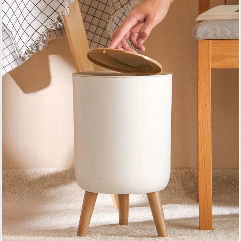 【7 日以内に発送】【3日以内に出荷！】ゴミ箱 ふた付き おしゃれ 蓋つきゴミ箱 北欧 シルバーホワイト 分別 キッチン ふた付き 小さい