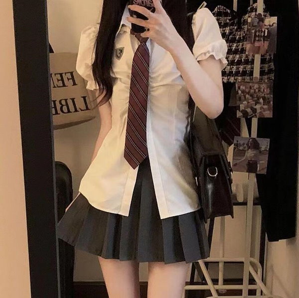 JK競選少女スカートセット/単品夏本番制服クラス着学生ネクタイ JK競選少女スカートセット/単品夏本番制服クラス着学生ネクタイ