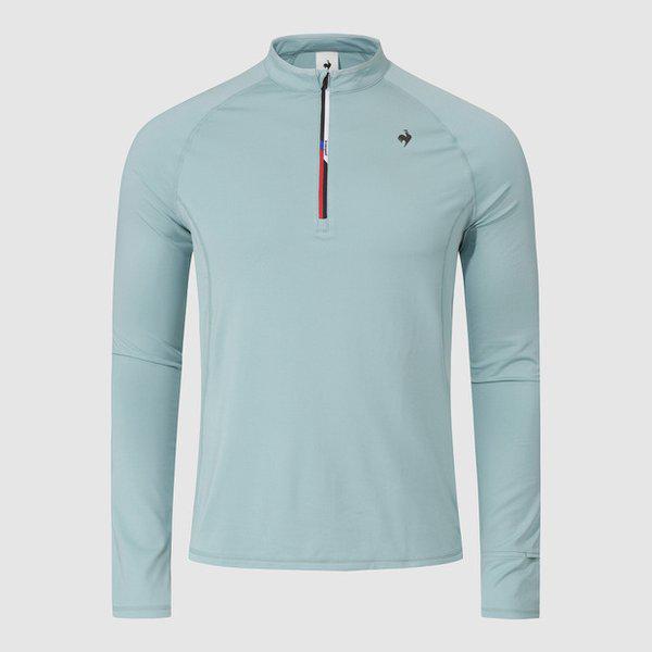 ユニ裏起毛ハーフジップ長袖Tシャツ 男女共用 (QQ413ERLO2_DMT)