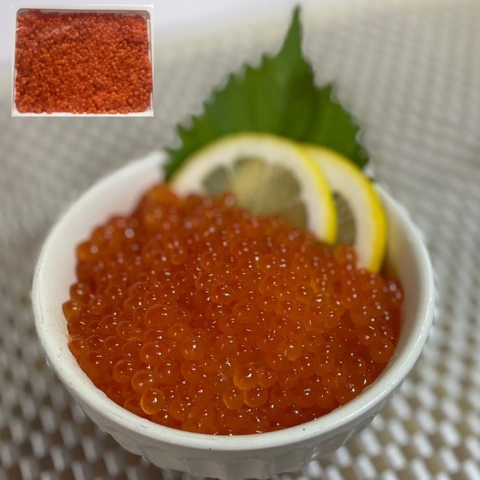 【前田水産】鱒いくら醤油漬け　小粒　500ｇパック　海外産　いくら　マスイクラ　イクラ　鱒イクラ　化粧箱なし　贈答　お歳暮　お中元　内祝い　お祝い　母の日　父の日　プレゼント