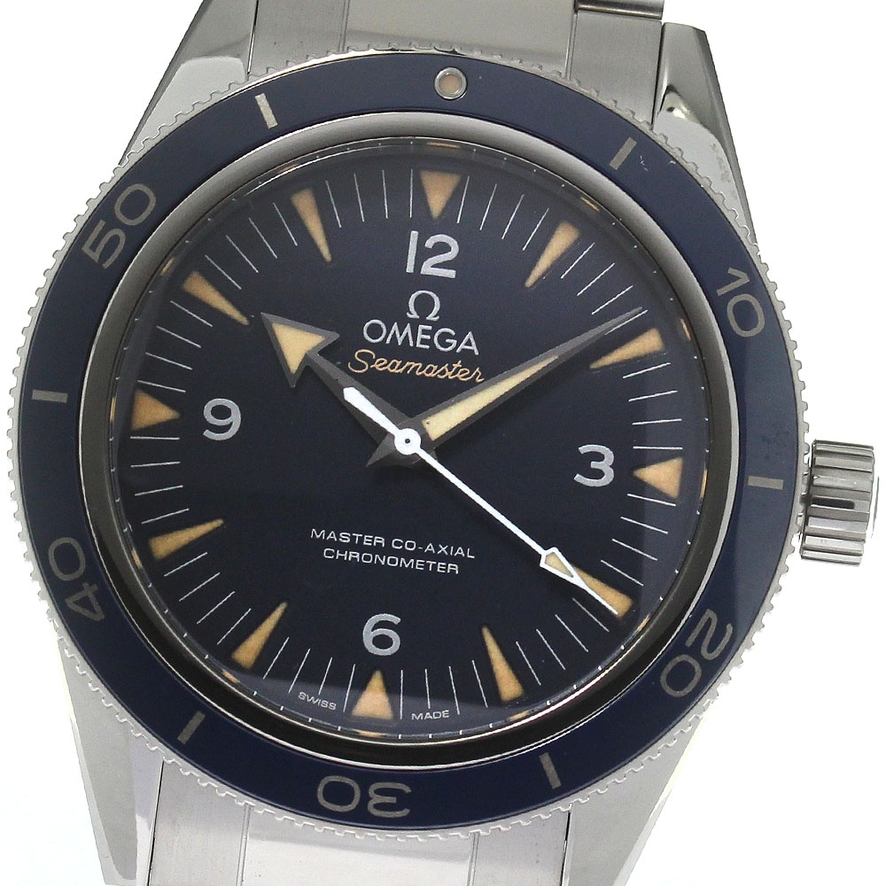 オメガ OMEGA 233.90.41.21.03.001 シーマスター300 マスターコーアクシャル 自動巻き メンズ 良品 箱保証書付き_818760【中古】