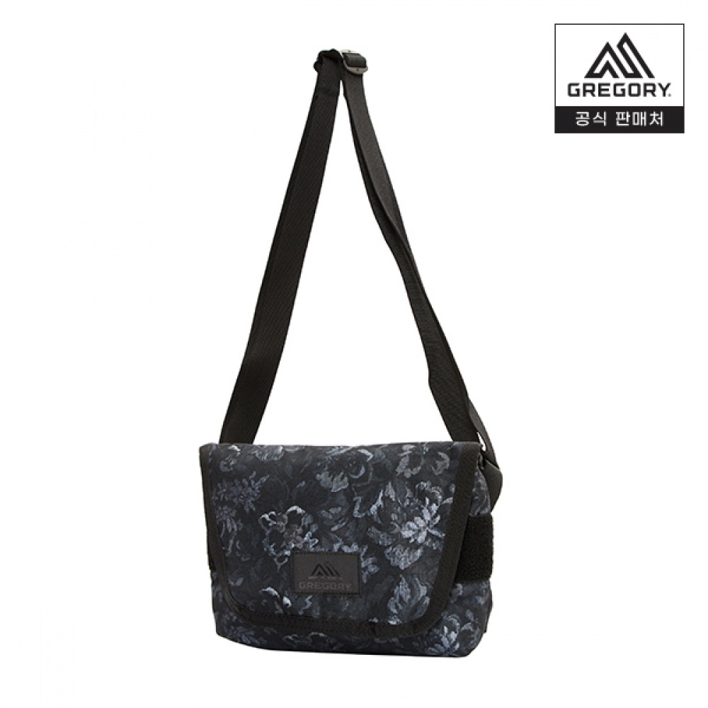 (Gregory) Gregory Tini メッセンジャークロスボディバッグ-ブラックタペストリー