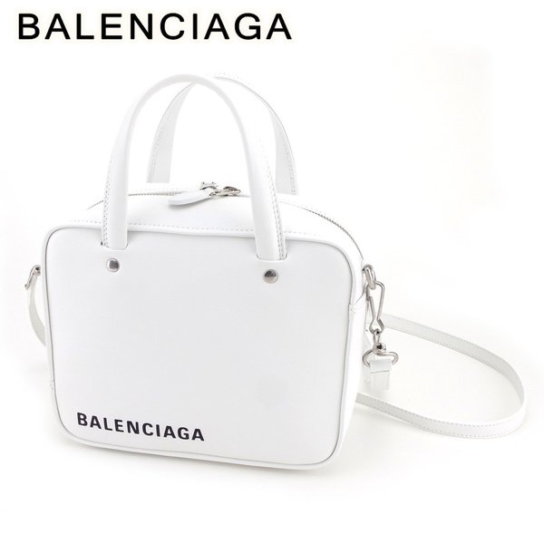 ハンドバッグ 斜めがけショルダー XS トライアングルスクエアバッグ ホワイト 白 中古 146,810円