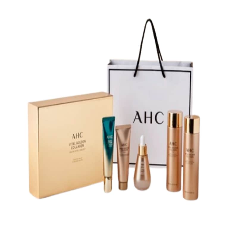 バイタル ゴールデン コラーゲン スペシャル 基礎化粧品 スキンケア5点セット+ショッピングバッグ