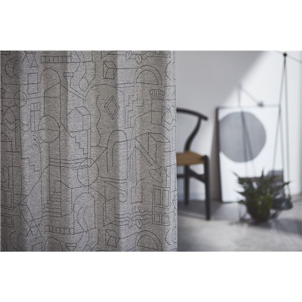 遮光 カーテン 100178cm ブラック 遮光等級：3級 タッセル付き 形状記憶加工 サーナヤオッリ ＨオブＤ