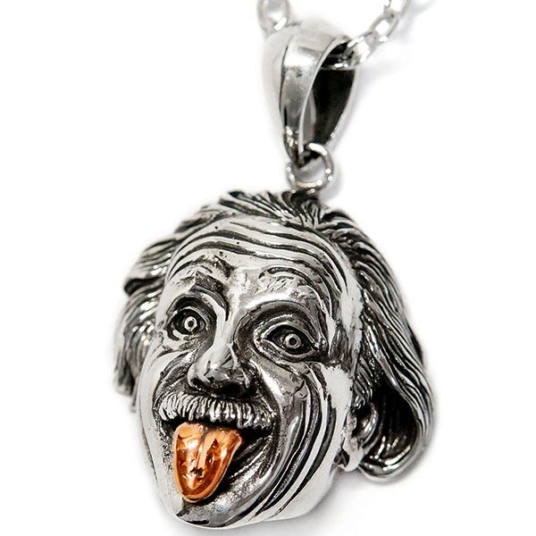 アインシュタイン 相対性理論 ノーベル賞 科学者 ゴールド シルバー 925 ペンダント 14,000円