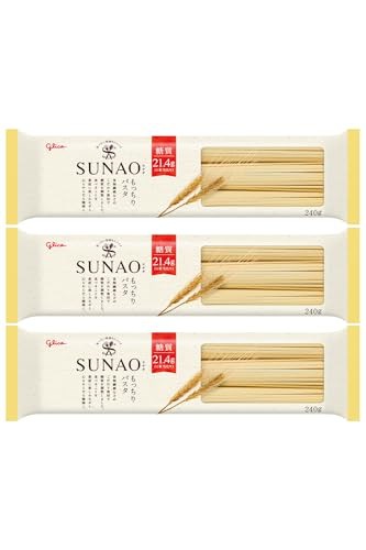 他サイト： グリコ SUNAO(スナオ)もっちりパスタ 3袋セット 9食分(80g×3食×3袋)【適正糖質/食物繊維】の商品画像