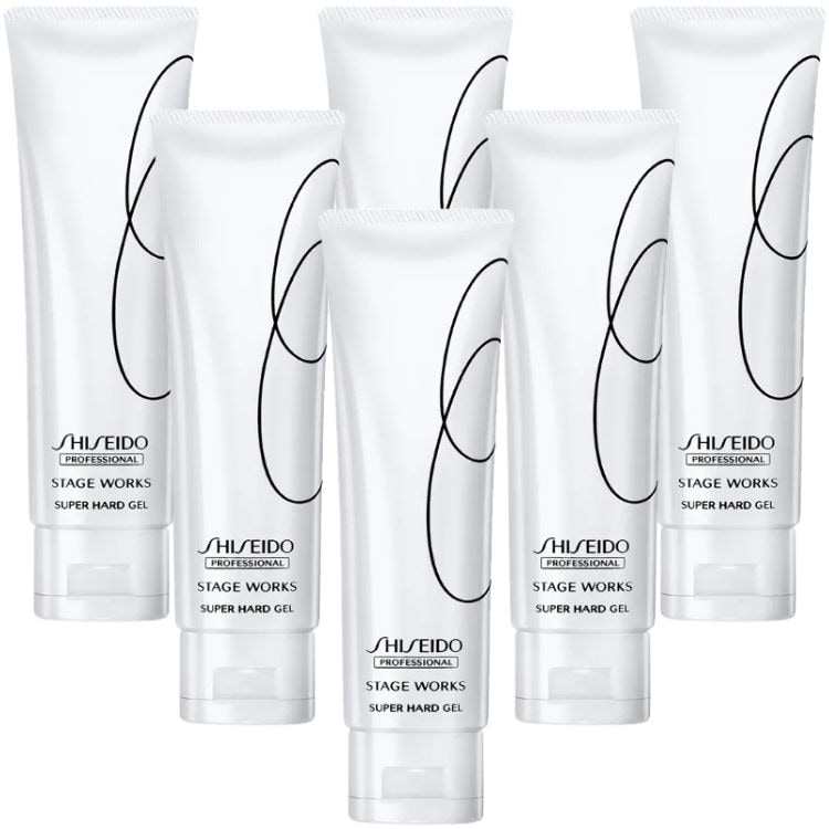6個セット 資生堂プロフェッショナル ステージ ワークス スーパーハードジェル 120g スタイリング剤