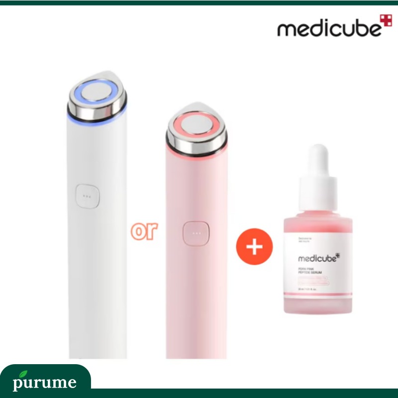 美顔器ブースター プロ ミニ(ホワイト/ピンク) + PDRNピンクペプチドアンプル, 30ml