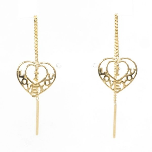 K18 18金 YG イエローゴールド ピアス 総重量約0.8g ジュエリー 中古 10,804円