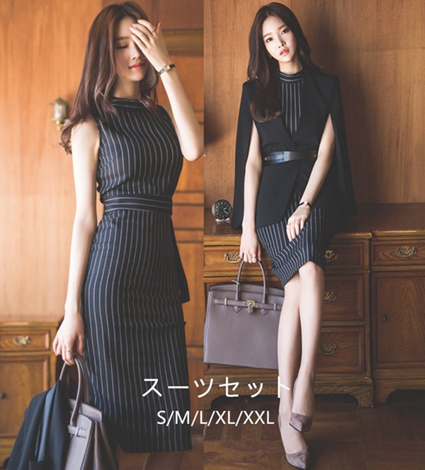 スーツワンピース 大きいサイズレディース スーツストレッチ 細見え結婚式 入学式 卒園式 母 ママ