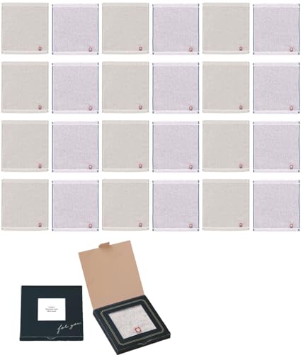 今治タオル ポケットサイズ 箱入り ハンドタオル 約2119cm ネイビーグレー 景品 記念品 挨拶品 お返し品 プチギフト 個包装 箱入りなのでちょっとした贈り物に 日本製 Thankyouシール