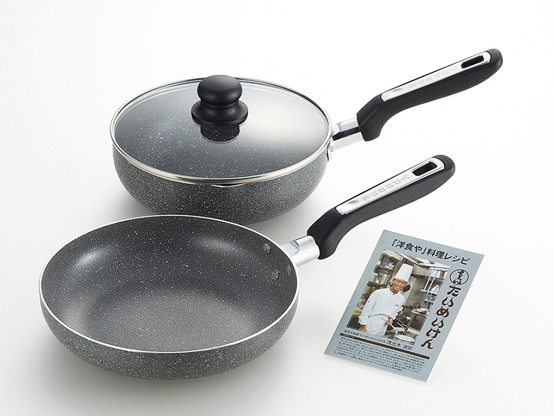 「たいめいけん」IH対応フライパン24cm＆フタ付ディープパン22cm