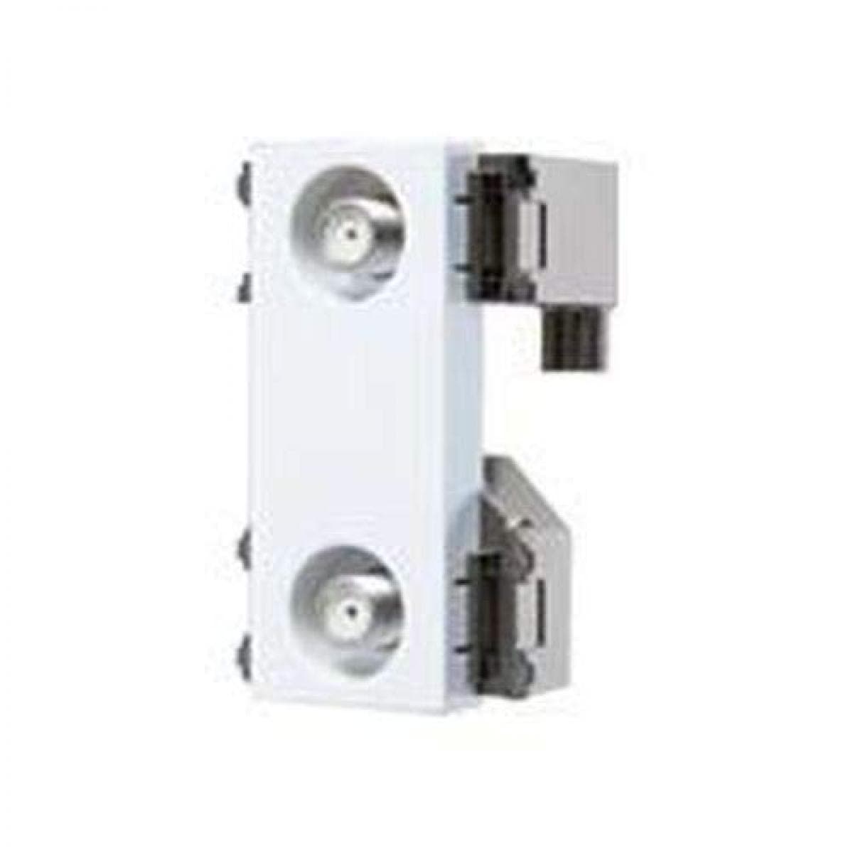 パナソニック(Panasonic) 埋込高シールドテレビコンセント2端子 送り配線用(電流通過形)(10～3224MHz)(ホワイト) WCS4821W