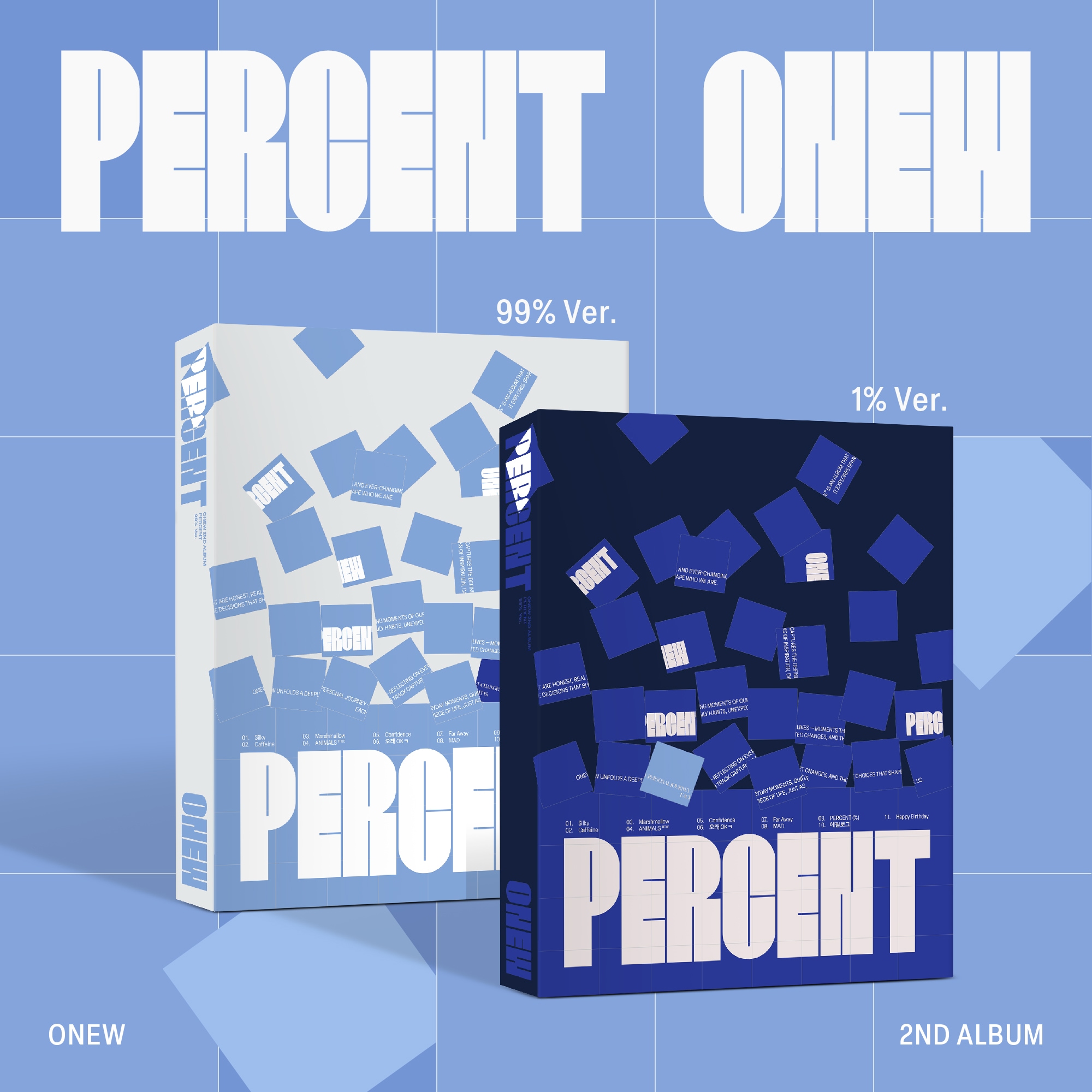 [セットでお得！] ONEW 2ND ALBUM PERCENT Photobook ver 2種セット