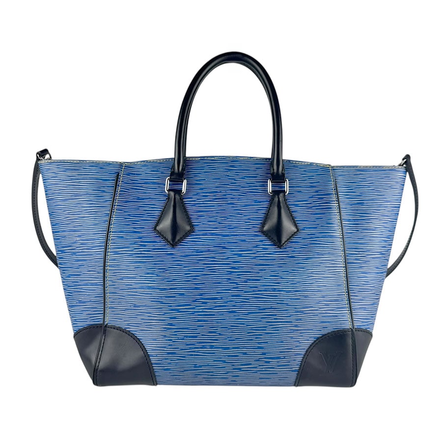 ルイ ヴィトン LOUIS VUITTON ハンドバッグ ショルダーバッグ エピ デニム フェニックスMM エピレザー ブルー×ブラック レディース M56025 z8087