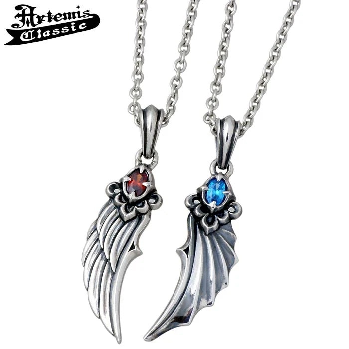 アルテミスクラシック Artemis Classic エンジェル＆デビル ウィング シルバー ペア ネックレス アクセサリー キュービック ACP0289 290CL P